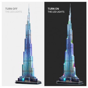 CubicFun 3D PUZZLE LED Burj Khalifa 